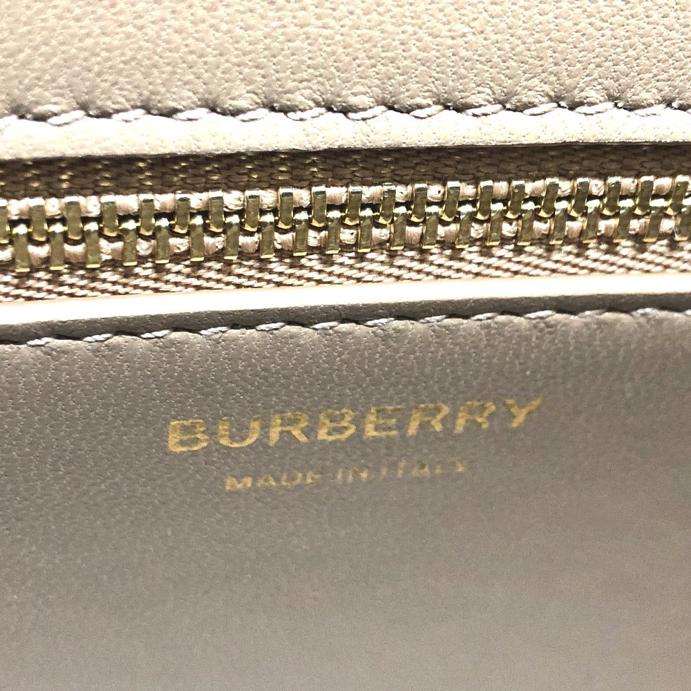 BURBERRY Handbag 8072522 leather White x beige BT Bicolor