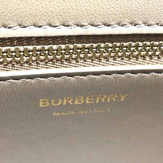 BURBERRY Handbag 8072522 leather White x beige BT Bicolor