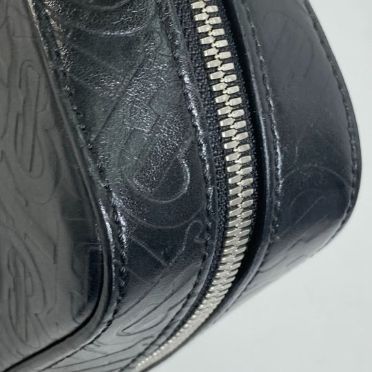 BURBERRY Business bag 8014391 leather black Crossbody handbags TB mens Used Authentic