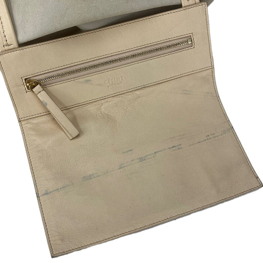 CELINE Tote Bag 169263EBT leather beige Horizontalkava Women Used Authentic