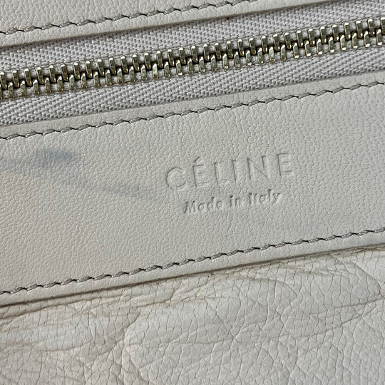 CELINE Tote Bag 169263EBT leather beige Horizontalkava Women Used Authentic