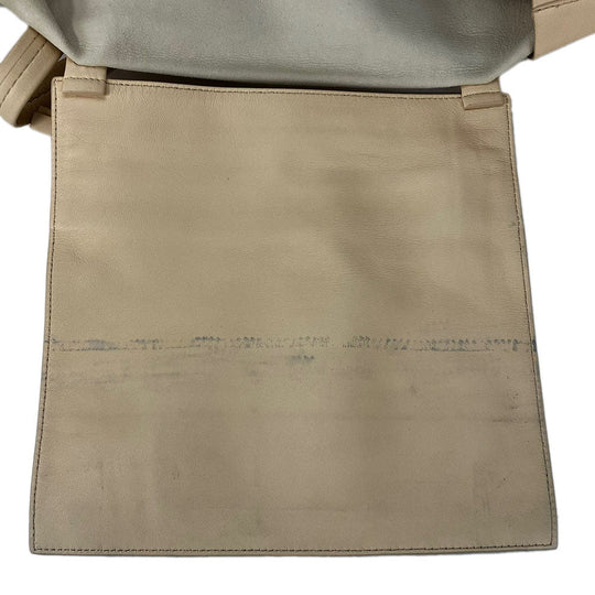CELINE Tote Bag 169263EBT leather beige Horizontalkava Women Used Authentic