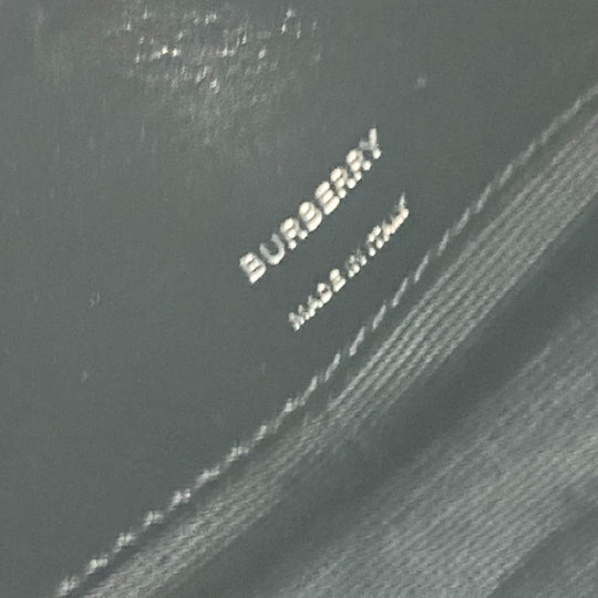 BURBERRY Shoulder Bag leather black By color logo Horseferry mens Used Authentic