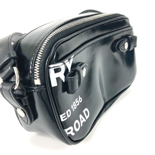 BURBERRY Shoulder Bag leather black By color logo Horseferry mens Used Authentic