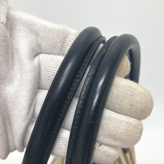 BURBERRY Handbag PVC / Leather beige Check Pattern Women Used Authentic