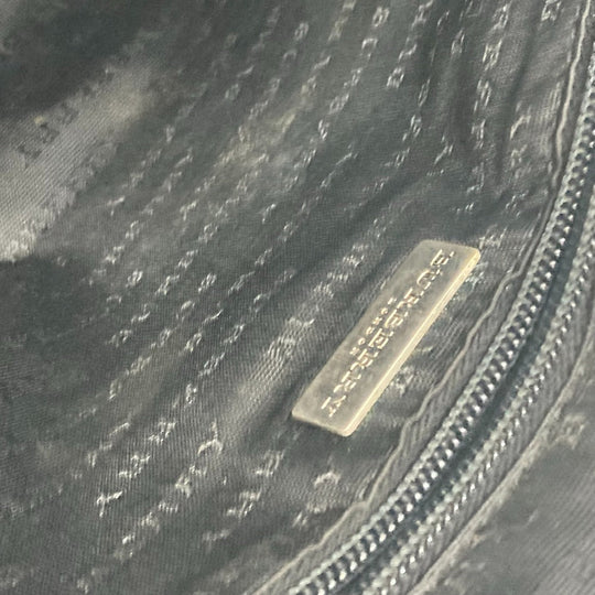 BURBERRY Handbag PVC / Leather beige Check Pattern Women Used Authentic