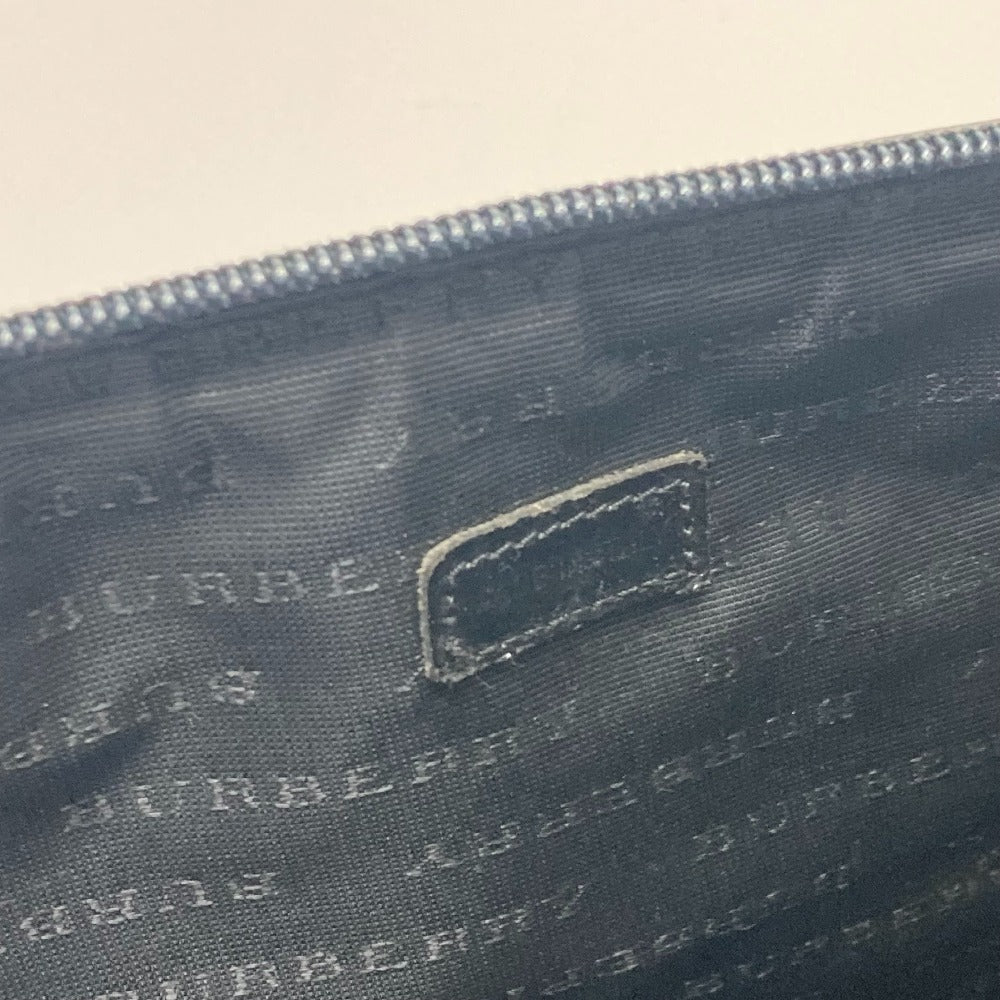 BURBERRY Handbag PVC / Leather beige Check Pattern Women Used Authentic