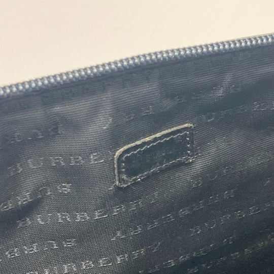 BURBERRY Handbag PVC / Leather beige Check Pattern Women Used Authentic