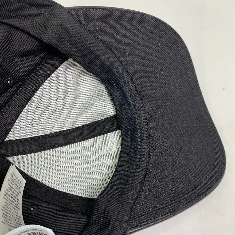 BURBERRY cap 8057625 cotton black Baseball cap logo mens M Used Authentic