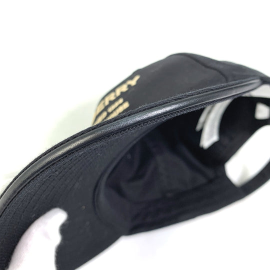 BURBERRY cap 8057625 cotton black Baseball cap logo mens M Used Authentic