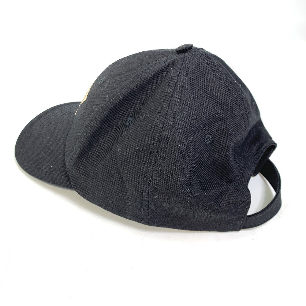 BURBERRY cap 8057625 cotton black Baseball cap logo mens M Used Authentic