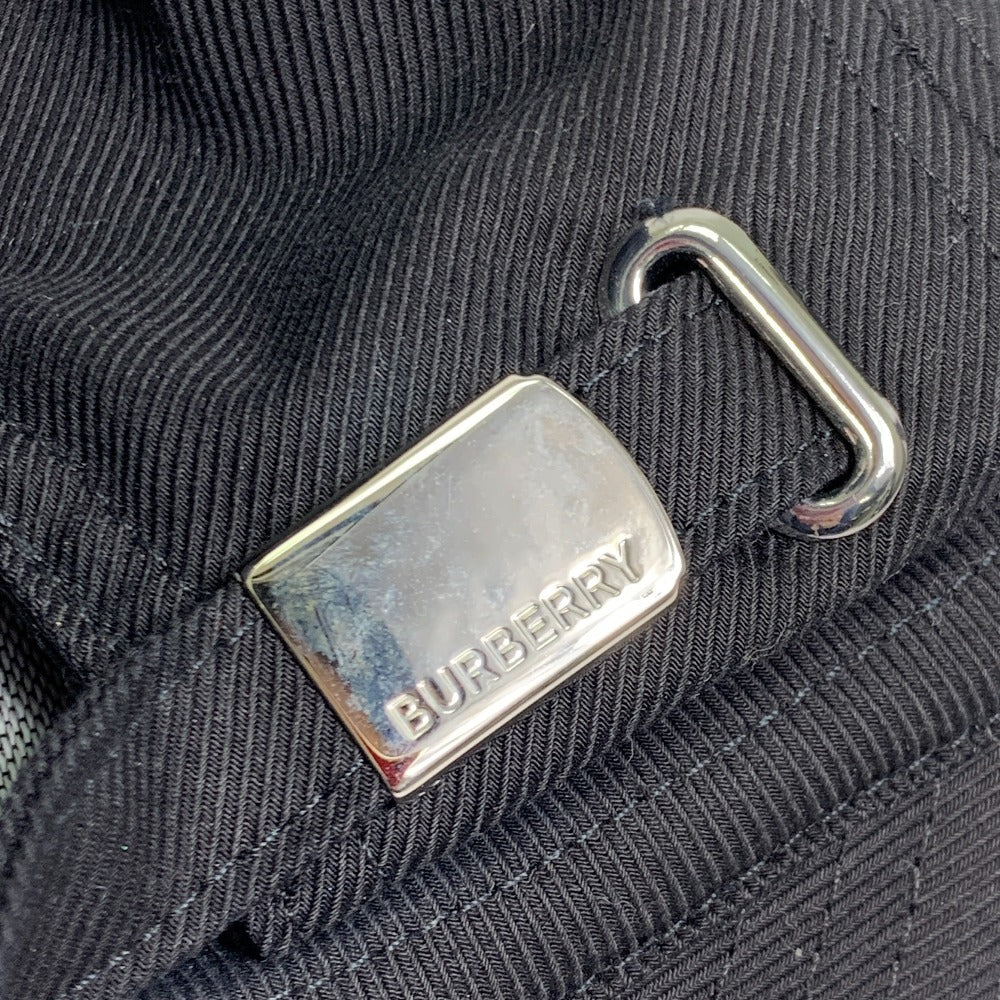 BURBERRY cap 8057625 cotton black Baseball cap logo mens M Used Authentic