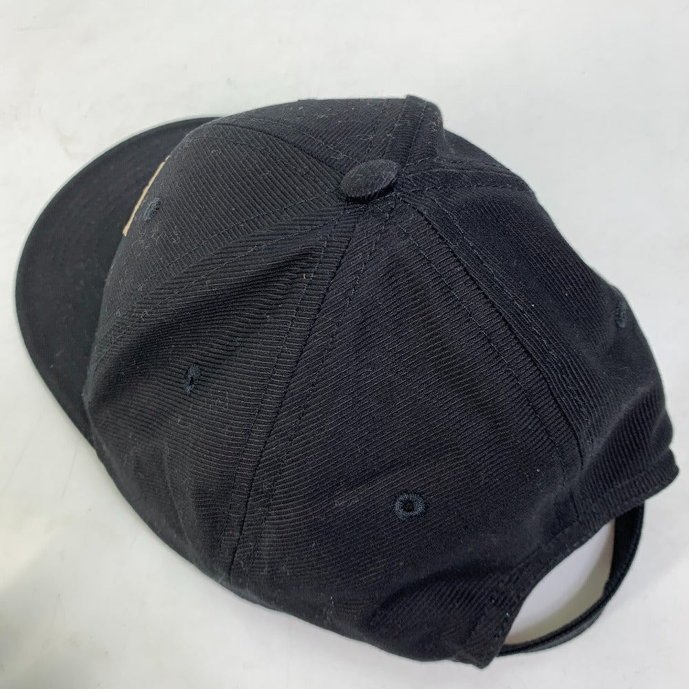 BURBERRY cap 8057625 cotton black Baseball cap logo mens M Used Authentic