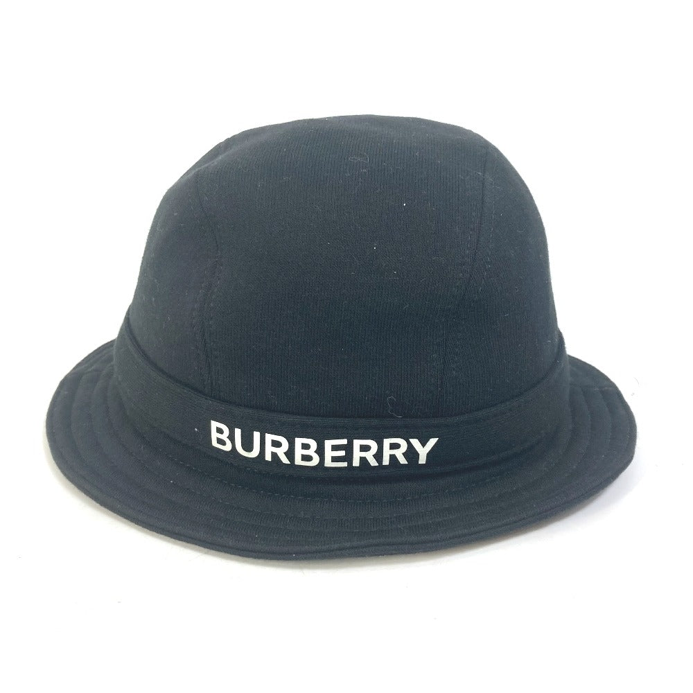 BURBERRY hat 8026928 cotton black hat hat logo Women M Used Authentic
