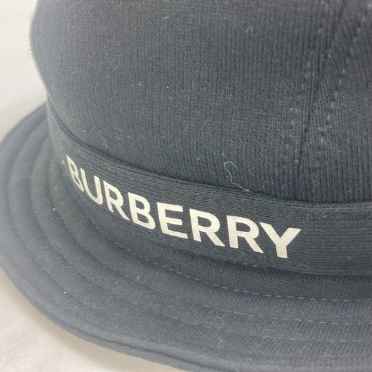 BURBERRY hat 8026928 cotton black hat hat logo Women M Used Authentic