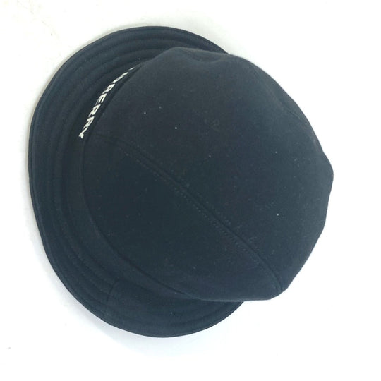 BURBERRY hat 8026928 cotton black hat hat logo Women M Used Authentic
