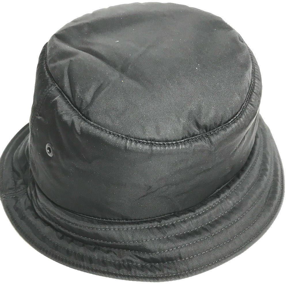 BURBERRY hat 8044081 Nylon black Horseferry logo mens L Used Authentic