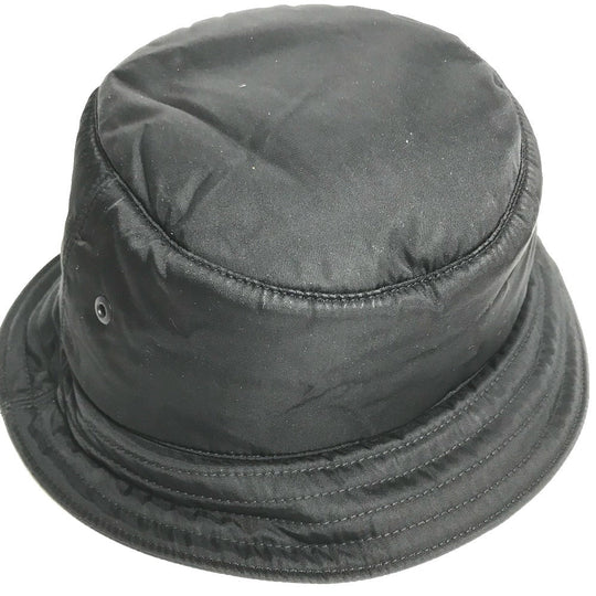 BURBERRY hat 8044081 Nylon black Horseferry logo mens L Used Authentic