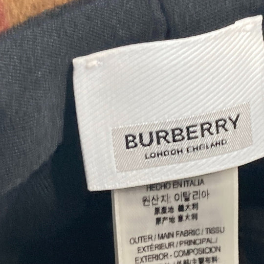 BURBERRY hat 8048929 cotton beige check mens M Used Authentic