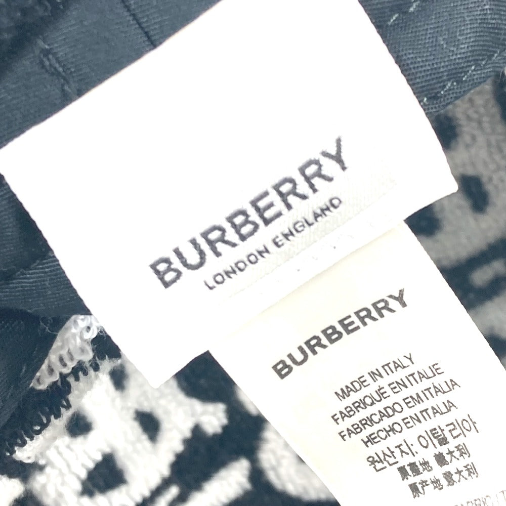 BURBERRY hat 8057414 cotton black Bicolor pile TB logo Women S Used Authentic
