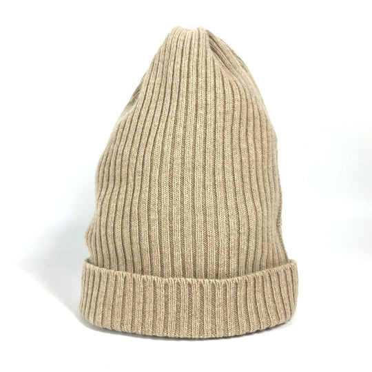 BURBERRY Knit hat wool beige Women Used Authentic