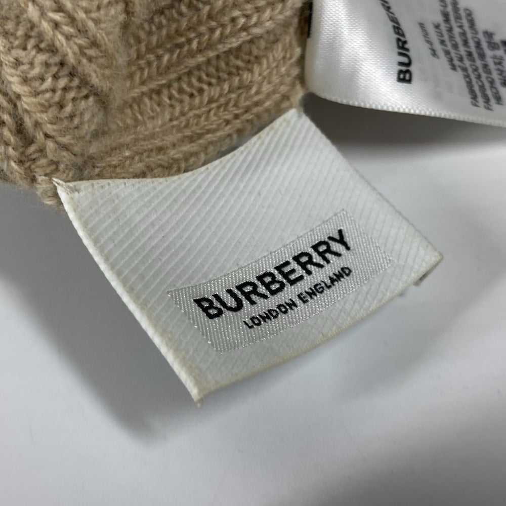 BURBERRY Knit hat wool beige Women Used Authentic