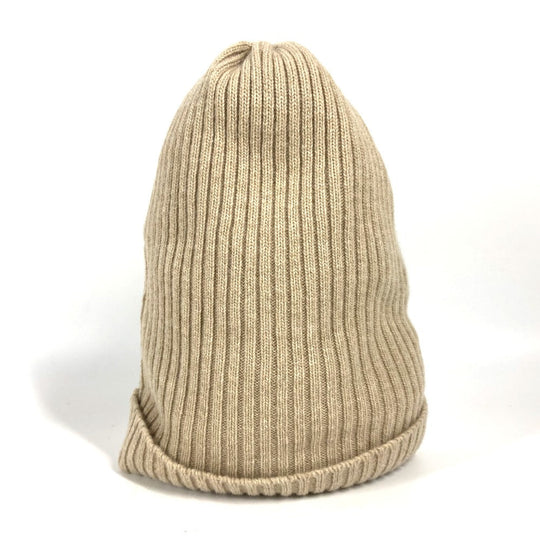 BURBERRY Knit hat wool beige Women Used Authentic