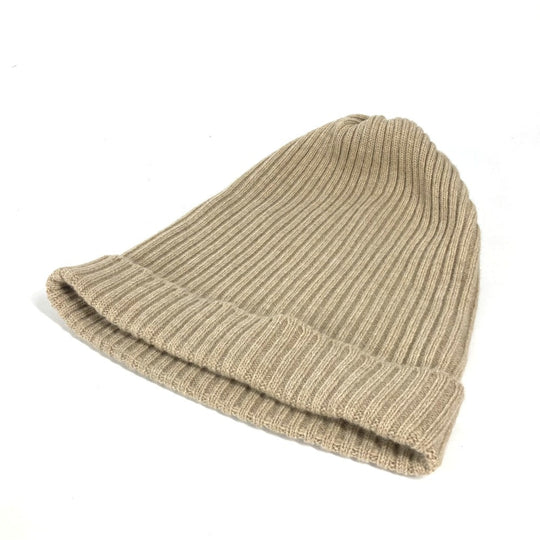 BURBERRY Knit hat wool beige Women Used Authentic