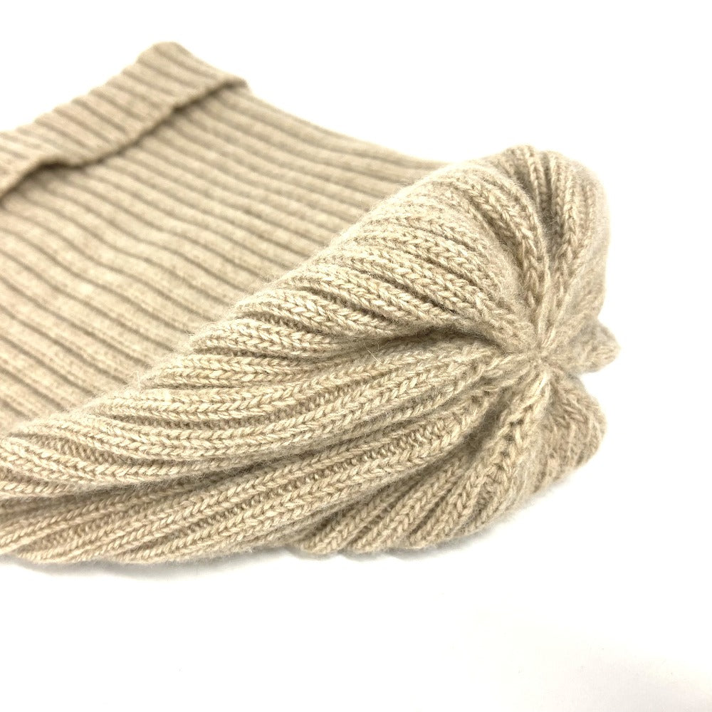 BURBERRY Knit hat wool beige Women Used Authentic