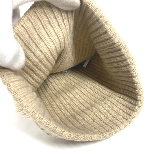 BURBERRY Knit hat wool beige Women Used Authentic