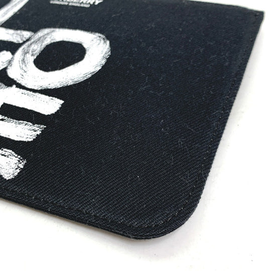 BURBERRY Pouch canvas black Makeup pouch Cosmetics Pouch LOVE Women Used Authentic