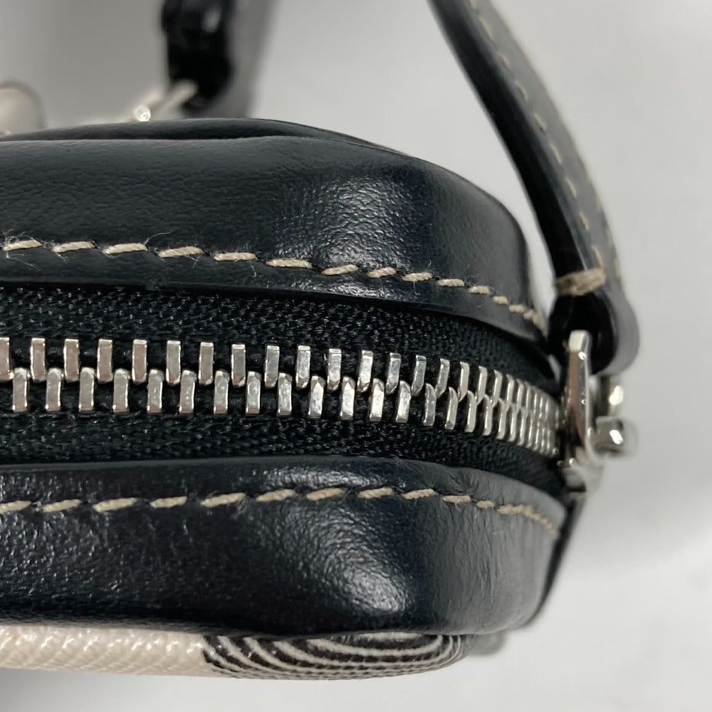 BURBERRY Coin case Leather, PVC black Coin Pocket Wallet check Women(Unisex) Used Authentic