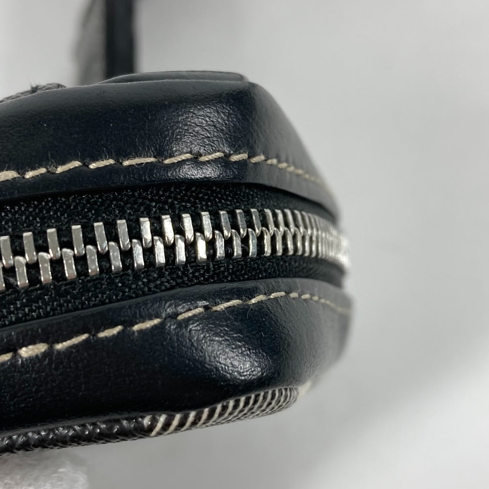 BURBERRY Coin case Leather, PVC black Coin Pocket Wallet check Women(Unisex) Used Authentic