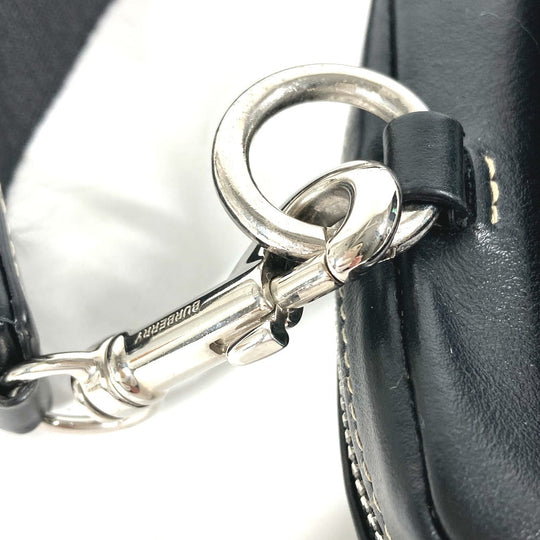 BURBERRY Coin case Leather, PVC black Coin Pocket Wallet check Women(Unisex) Used Authentic