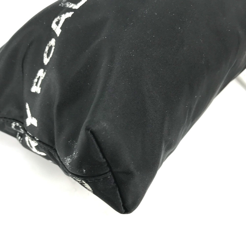 BURBERRY Clutch bag 8014756 Nylon black Horse ferry HORSEFERRY mens Used Authentic