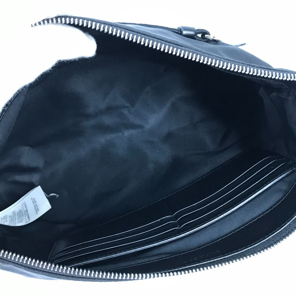 BURBERRY Clutch bag 8014756 Nylon black Horse ferry HORSEFERRY mens Used Authentic