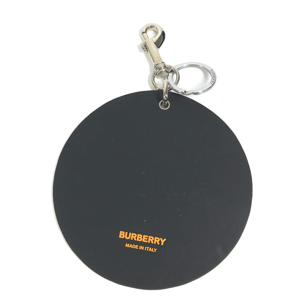 BURBERRY key ring rubber Orange logo shark Women Used Authentic