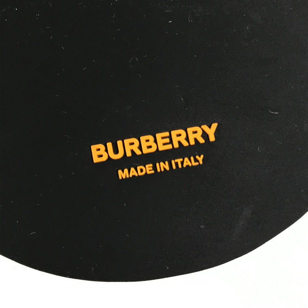 BURBERRY key ring rubber Orange logo shark Women Used Authentic