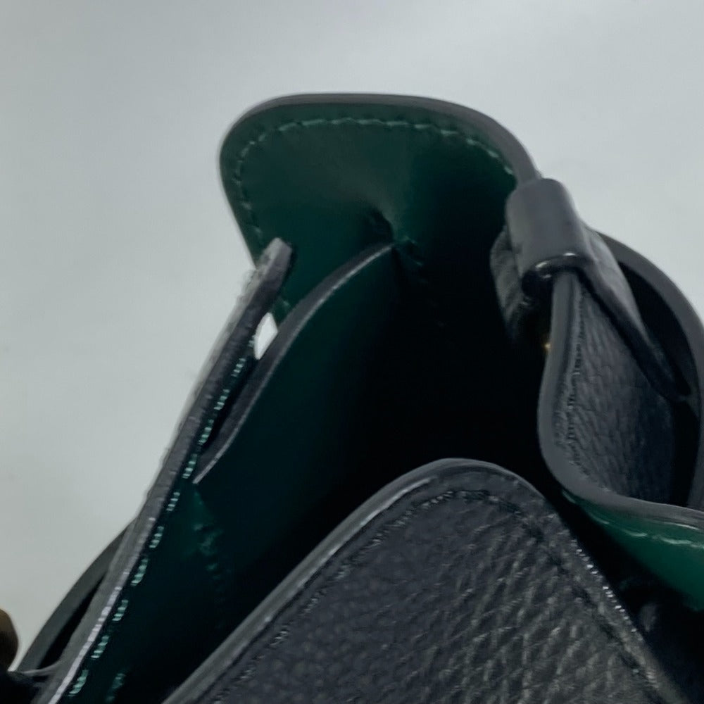 BURBERRY Shoulder Bag 4076733 leather black handbag bag shoulder bag logo belt bag Women Used Authentic