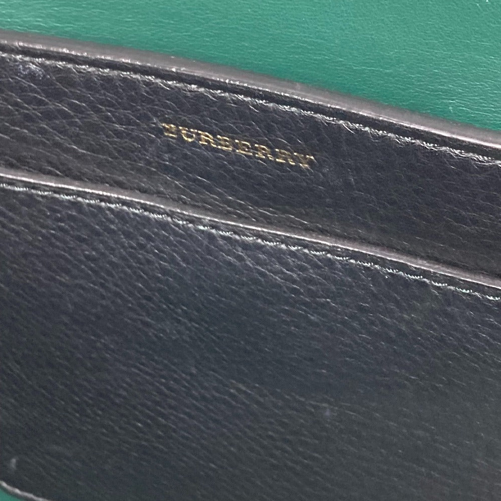 BURBERRY Shoulder Bag 4076733 leather black handbag bag shoulder bag logo belt bag Women Used Authentic