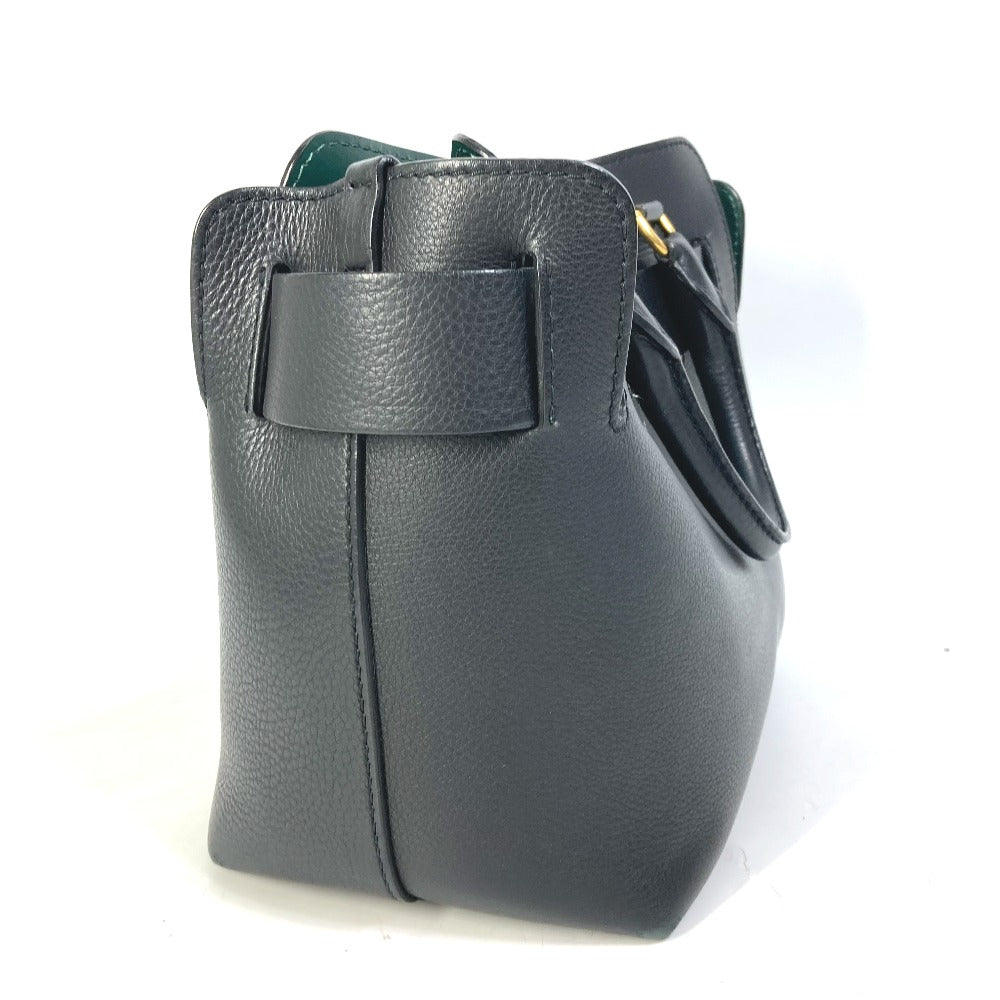 BURBERRY Shoulder Bag 4076733 leather black handbag bag shoulder bag logo belt bag Women Used Authentic