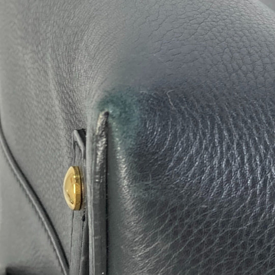 BURBERRY Shoulder Bag 4076733 leather black handbag bag shoulder bag logo belt bag Women Used Authentic