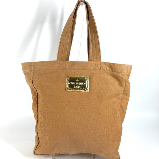 LOUIS VUITTON Tote Bag M95466 Canvas leather Brown That's Love LOVE Tote MM Women Used Authentic