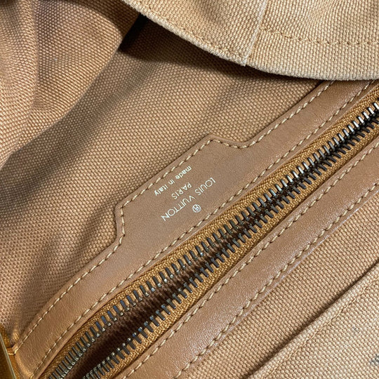 LOUIS VUITTON Tote Bag M95466 Canvas leather Brown That's Love LOVE Tote MM Women Used Authentic