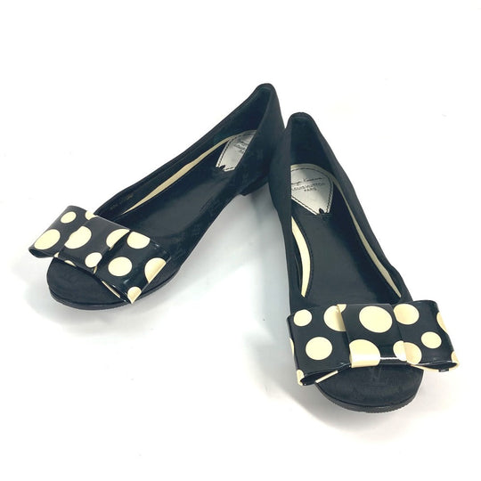 LOUIS VUITTON pumps Patent Leather, Canvas black Vernis Yayoi Kusama collaboration ribbon ribbon dot polka dot 36.5