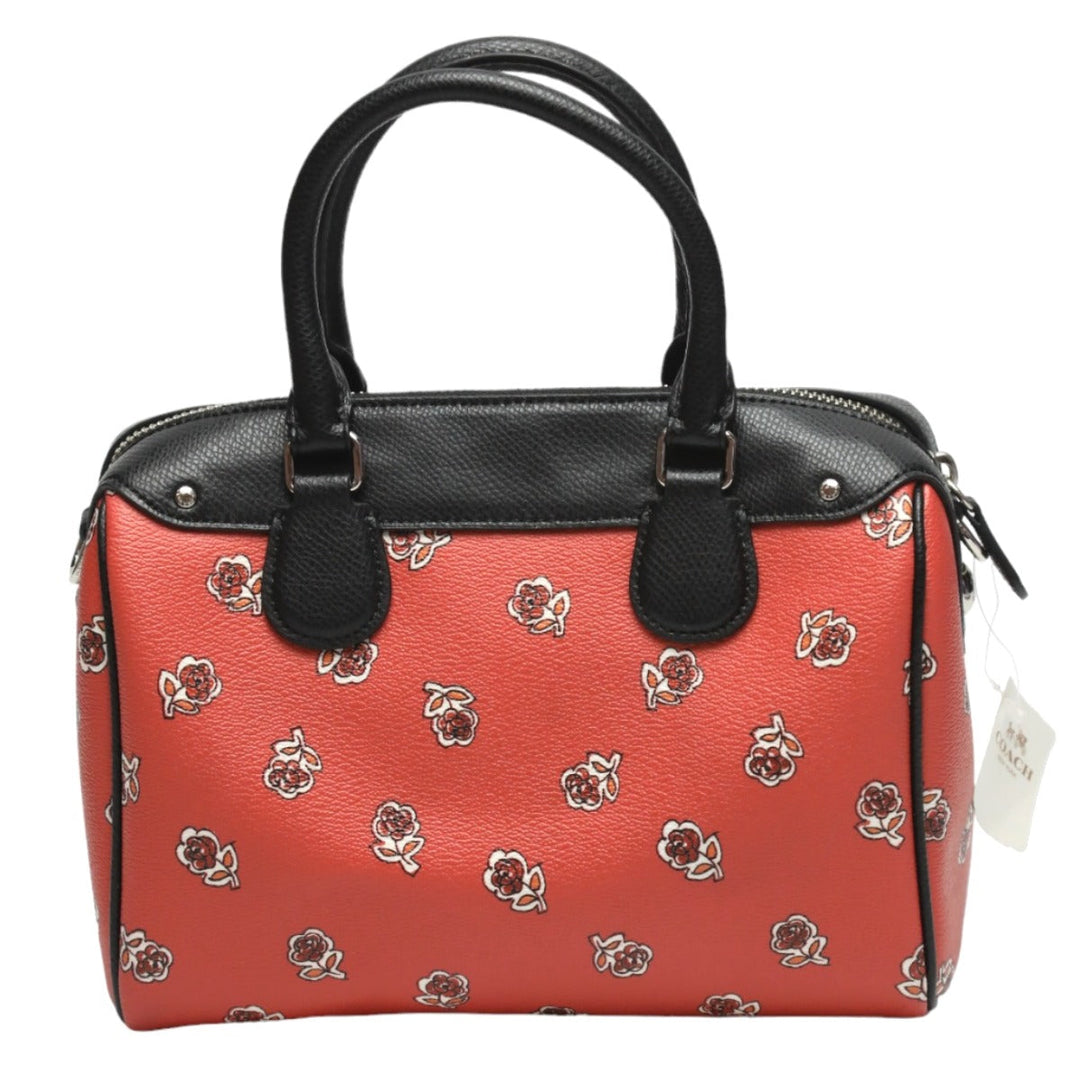 COACH Handbag F55465 leather Orange x Black 2WAYShoulder Bag Crossbody Mini Boston Unused item Women Used Authentic