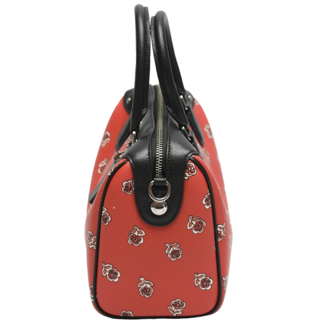 COACH Handbag F55465 leather Orange x Black 2WAYShoulder Bag Crossbody Mini Boston Unused item Women Used Authentic