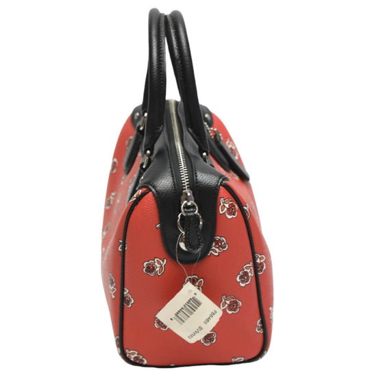 COACH Handbag F55465 leather Orange x Black 2WAYShoulder Bag Crossbody Mini Boston Unused item Women Used Authentic