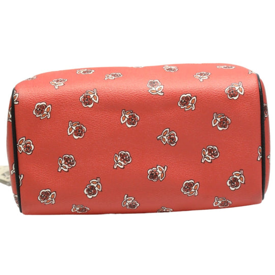 COACH Handbag F55465 leather Orange x Black 2WAYShoulder Bag Crossbody Mini Boston Unused item Women Used Authentic