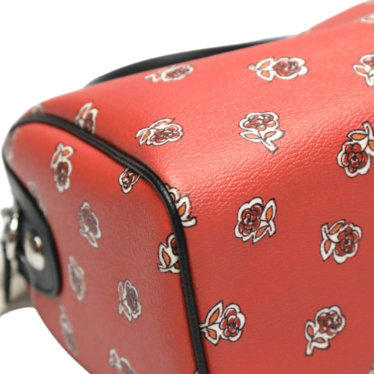 COACH Handbag F55465 leather Orange x Black 2WAYShoulder Bag Crossbody Mini Boston Unused item Women Used Authentic